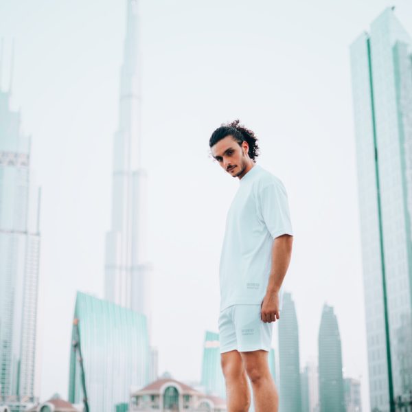 Oversized Shirt And Shorts Set - Bright White