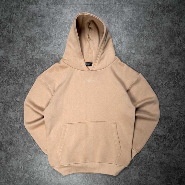 Oversize Basic Hoodie - Camel Beige